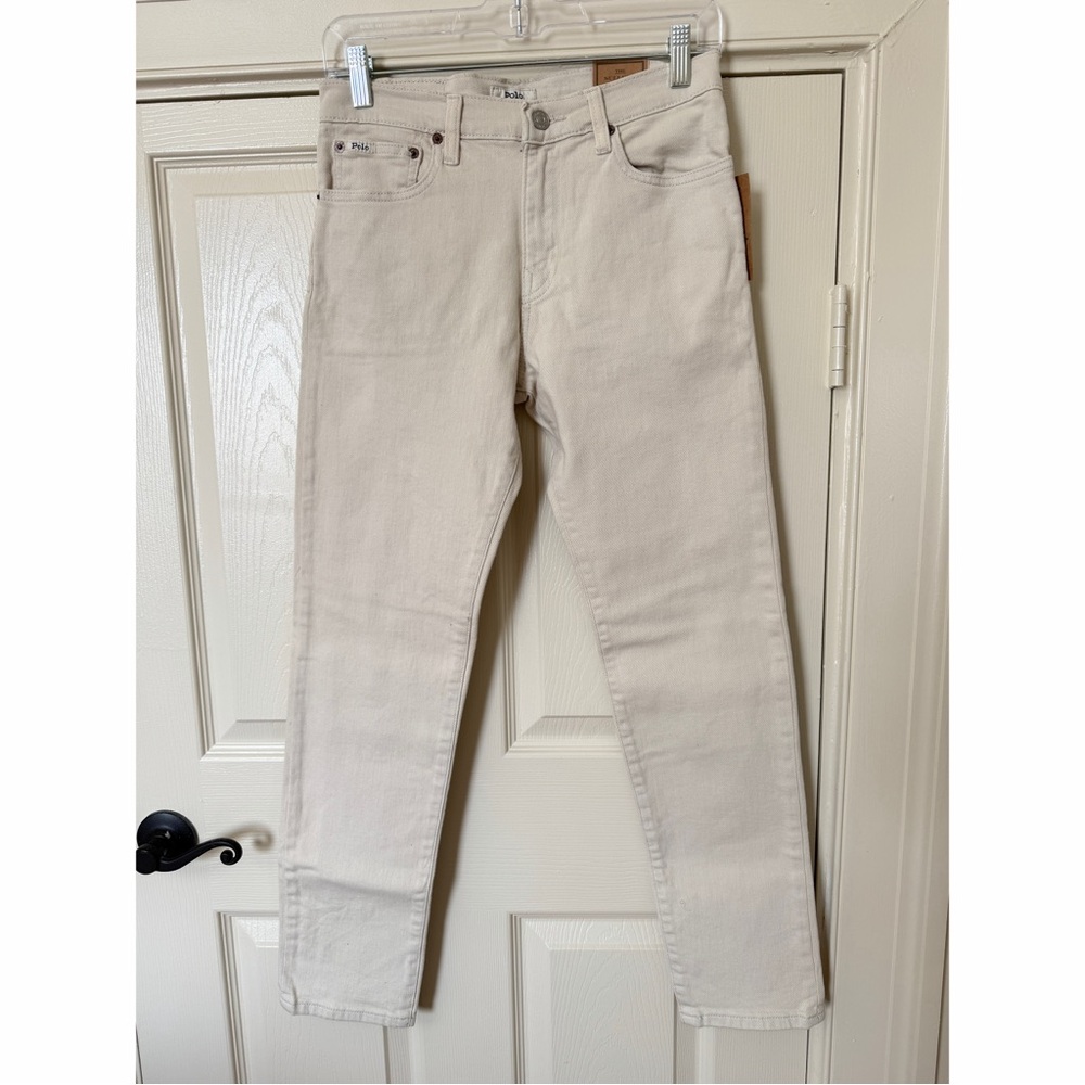 NWT Polo Ralph Lauren Sullivan Slim Fit Pants in Ecru Boys Size 16 - Picture 13 of 14